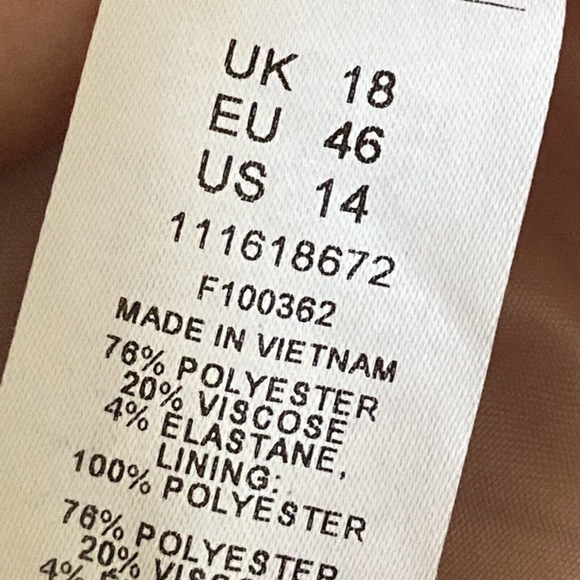 ASOS Blazer Womens 14 Pink Fitted Seamed Single Breasted 2 Button Closure - Picture 9 of 12